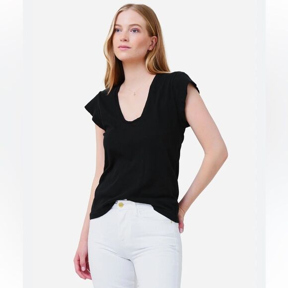 NWT CITIZENS OF HUMANITY | Black Inessa Tee S - Picture 1 of 8